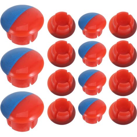 40 Pièces Boutons de Robinet de Remplacement Rouge, 7mm (1/5)