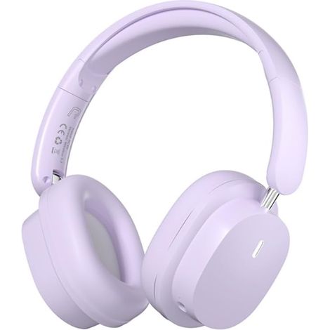 Kabelloser Bluetooth-Kopfhörer mit Mikrofon, HiFi-Stereo, faltbar, ENC-Geräuschunterdrückung, geringe Latenz für Spiele, Speicherkartenleser, kompatibel mit Handys, Computern usw. (Lila) (1/5)