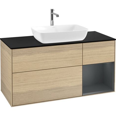 Villeroy & Boch F832HGPC Armoire sous lavabo Finion F83 (1/2)