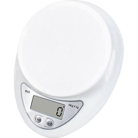 Balance électronique LED 5 kg/1 g pour aliments et café, kit de pesage portable pour la pâtisserie et la cuisine (1/4)