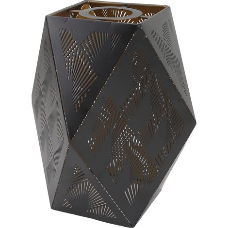 Abat-jour en métal ajouré E27/E26 pour chambre, salon ou bureau (1/5)