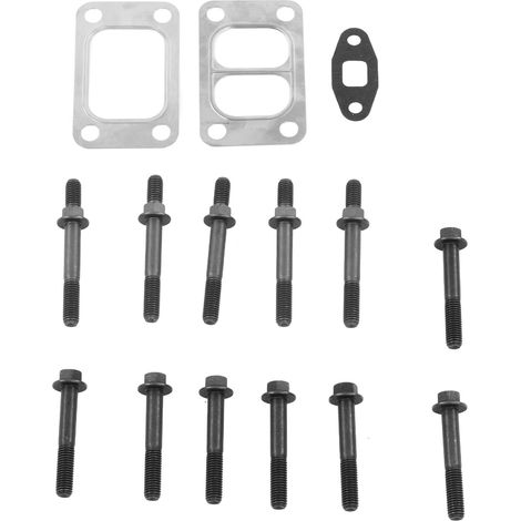 12 pièces Joint de montage de turbocompresseur en alliage métallique avec boulons et goujons de remplacement pour Dodge Ram 5.9 6.7 pour Cummins (1/5)