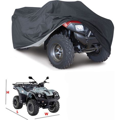 Housse de bâche protection pour ATV et quad – Imperméable anti-UV – Camouflage – Dimensions 145 x 98 cm – Housse lourde pour moto (1/5)