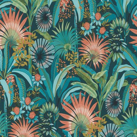 Erismann Martinique Tropical Multi Wallpaper Botanical Paste The Wall Vinyl (1/4)