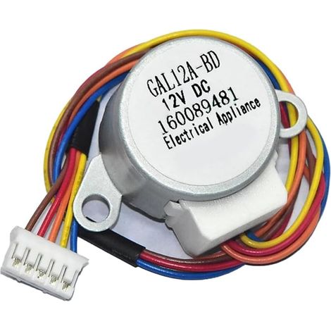 Moteur pas à pas compatible avec Galanz AC GAL12A-BD, actionneur de guidage du vent oscillant 12 V, construction métallique, câble de 22 cm