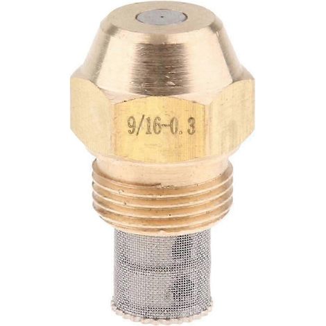 Buse de pulvérisation pour brûleur à mazout, filetage extérieur 9/16", compatible avec les chaudières, diamètre 0,2 mm-0.3mm (1/5)