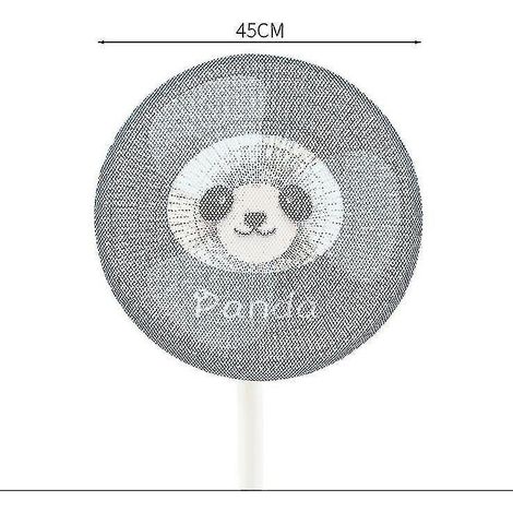Filet de protection pour ventilateur électrique, filet de sécurité anti-pincement pour enfants, housse anti-poussière (panda) (1/3)