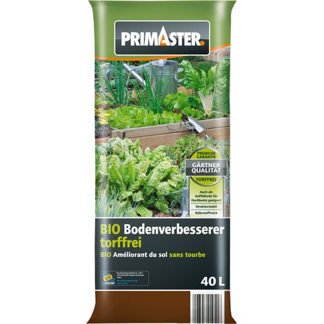 Primaster Bio Bodenverbesserer und Komposterde 40 L torffrei Erde (1/3)