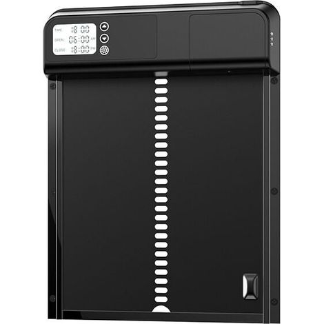 Automatic Chicken Coop Door with Waterproof Programmable LCD Screen, Aluminum Alloy Automatic Chicken Coop Door, Battery Operated, Timer Control, Anti-pinch Function, YMYNY