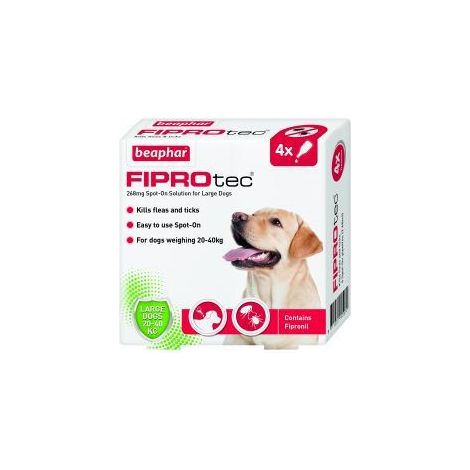 Beaphar FIPROtec Spot On Large Dog 4 pipette - 4tmnt - 496823