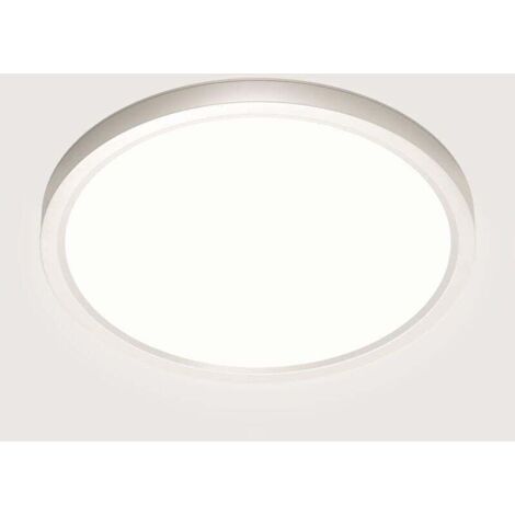 Plafonnier LED, 28 W, 4500 K, plafonnier LED moderne pour pièces, blanc neutre, étanche IP44, 22 cm, convient pour salle de bain, chambre, cuisine, salon, balcon, couloir [Classe énergétique]