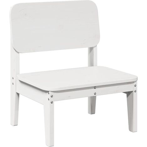 Maison Exclusive - Sedia da Giardino Bianca 60x52,5x72cm in Legno Massello di Pino