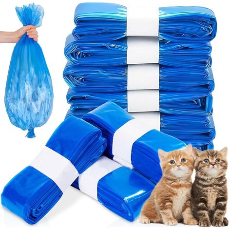 10 x Cat Litter Refill Bags Compatible with Litter Locker Refill Cassettes, 4.5m Rolls, Heavy Duty Bin Liners for Litter Trays and Diaper Bins (1/5)