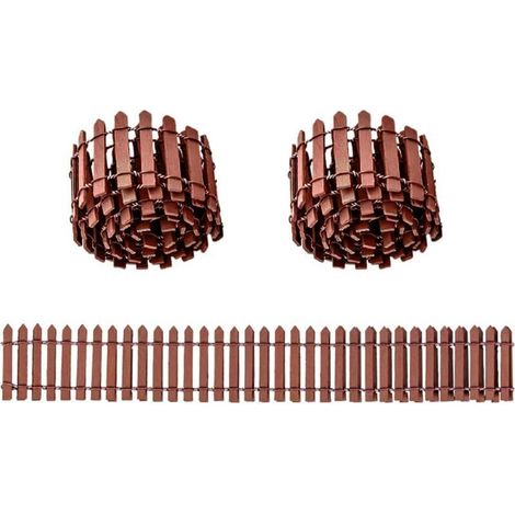 Mini Clture de Jardin 3 Pièces Bordure Jardin Bois Cltures de Jardin Miniatures Mini Cloture Bois Clture Miniature Flexible Jardin Clture Micro pour Paysage de Bricolage