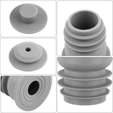 Couvercle déodorant en silicone pour égout de sol de machine à laver, joint de tuyau de vidange pour évier, buanderie, salle de bain, baignoire, gris (S) (1/3)