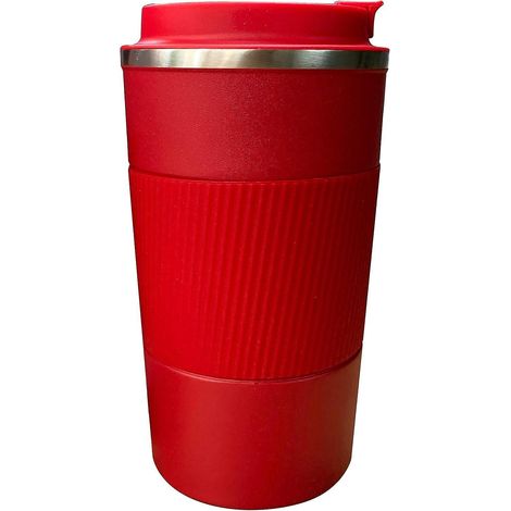 Mug isotherme de voyage pour boissons chaudes et froides, avec couvercle étanche, double paroi et isolation sous vide, en acier inoxydable écologique. (1/5)