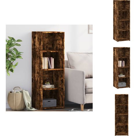 Highboard Räuchereiche 40x41x124 cm Holzwerkstoff - Sideboard - Hochboard - Wohnzimmertisch - Regal - Holzregal (1/5)
