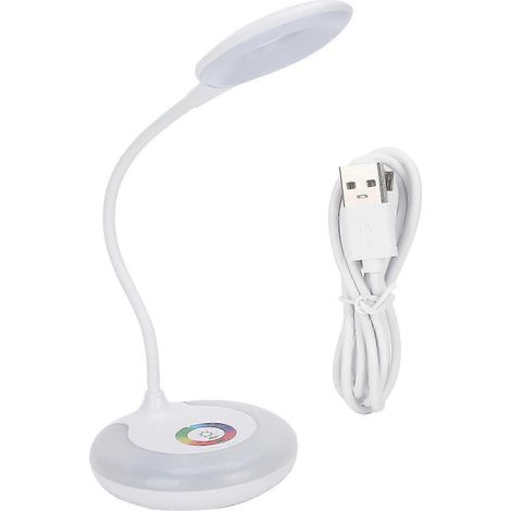 Lampe de bureau LED intelligente rechargeable avec variateur tactile, respectueuse des yeux, contrôle des couleurs (1/5)