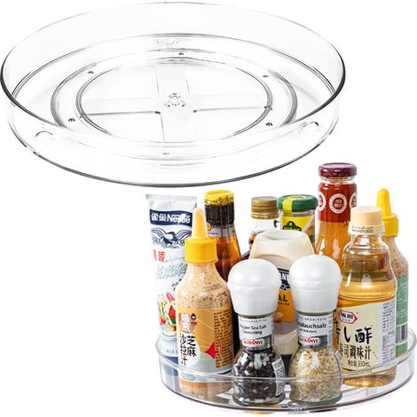 Étagère à épices rotative de 23,5 cm, organiseur de cuisine