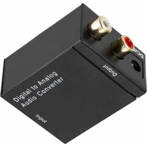 Convertisseur Audio Numérique vers Analogique, Boîte de Commutation Audio Optique vers RCA, Noir HOUSSE DE CANAPE (1/5)