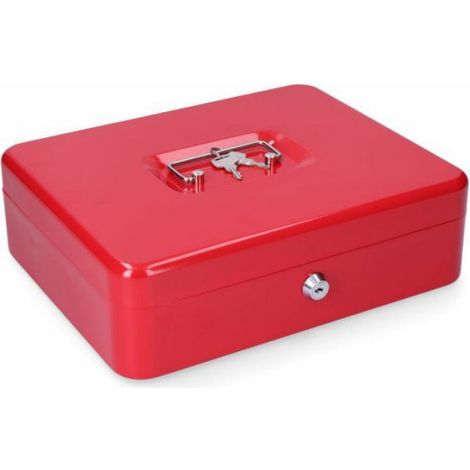 Coffre-fort - Micel - CFC09 M13401 - Acier - Rouge - 30 x 24 x 9 cm (1/4)