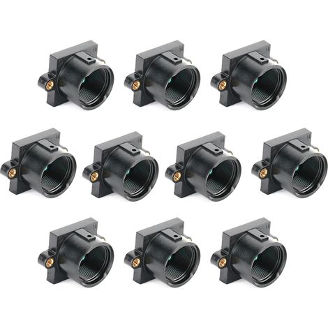 TOIVIZE-Porte-Lunette pour Caméra CCTV avec Monture M12x0.5 - Support ABS Noir - 10 Pièces (1/4)