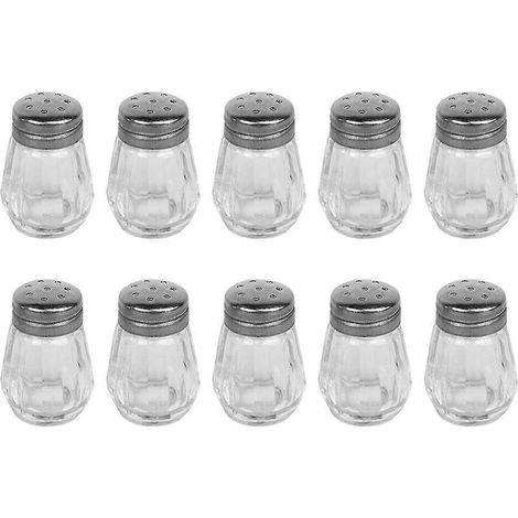 Lot de 10 mini-salissières, flacons à condiments, flacons à poivre, récipients pour assaisonnements barbecue (1/3)