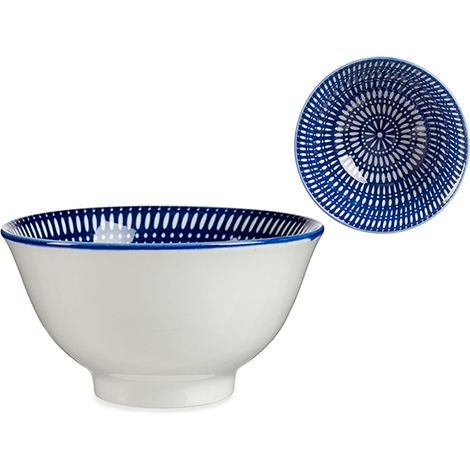 TAZON BOL ETNICO AZUL 15,7X8 CM