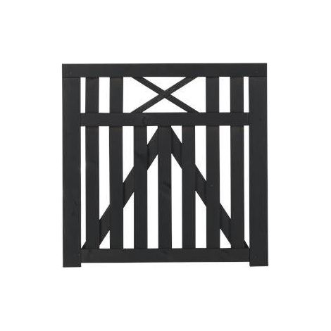 Plus Zauntor Vinesse 100 x 98 cm schwarz Holzzäune (1/3)