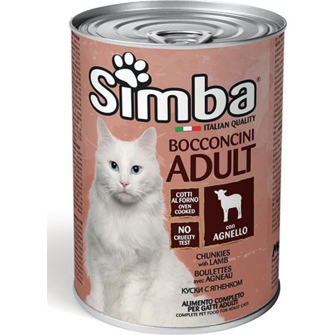 BOCCONCINI PER GATTI 'SIMBA' agnello - gr 415- 24 pezzi  - MONGE