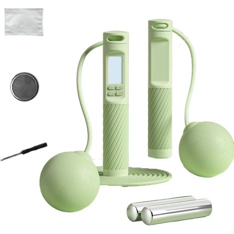 Corde à sauter sans fil, corde à sauter numérique avec compteur, pour le fitness, le CrossFit, l'entraînement et les exercices physiques. (1/5)