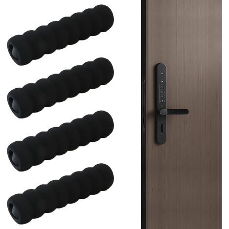 4 Pcs Protecteur pour Poignée de Porte, Protection Poignee Porte, Poignées de Porte Housse de Protection, Housse de Protection en Doux Mousse pour Poignées de Porte et de Fenêtre-Karteo (1/5)