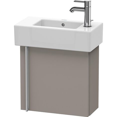 Duravit Vero Vanity unit wall hung 6270, con 1 puerta, puerta colgada a la derecha, 450 mm, Color (frente/cuerpo): Decoración Basalto Mate - VE6270R4343