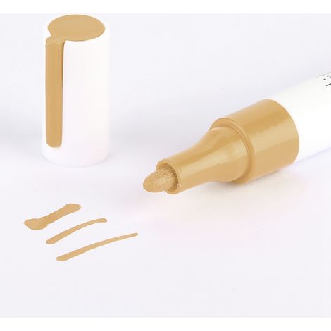 1 marqueur peinture stylo pneu voiture professionnel étanche doré (1/5)