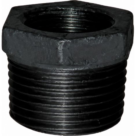 Reduzierter Nippel 80x90 / 66x76, männlich weiblich schwarz