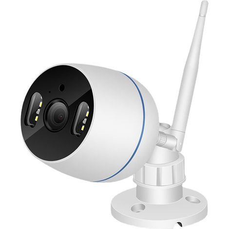Caméra de surveillance sans fil intelligente étanche extérieure de type bullet avec détection de mouvement (1/5)