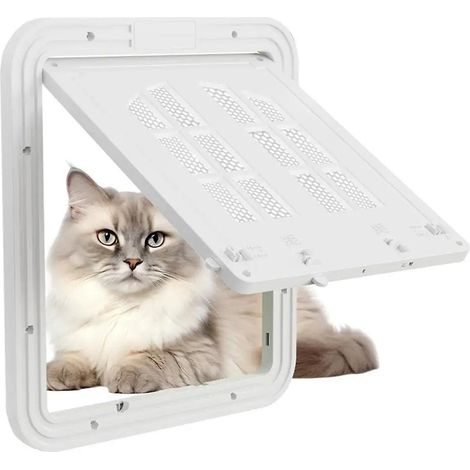 Porte pour animaux de compagnie verrouillable, porte intérieure à rabat, moustiquaire pour chat, barrière pour porte coulissante, moustiquaire pour fenêtre, porte pour chien, insert A (1/5)