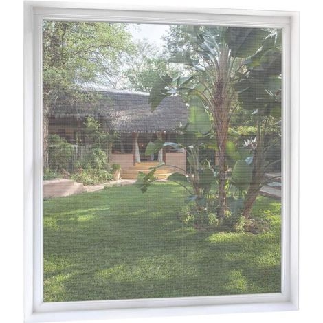 Moustiquaire Fenêtre Découpable 150cm200cm, Lot de 2, Toile Moustiquaire Anti-Insectes Moustiques avec Bande Adhésive Maille Fine Ecran Moustiquaire Fenêtre sans Perçage - Blanc Transparent