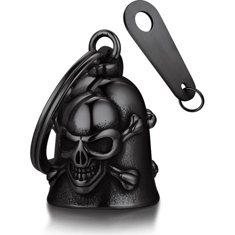 Stainless Steel Motorcycle Bell Winged Angel Viking Compass Hammer Celtic Skull Guardian Bell (1/5)