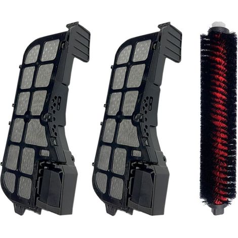 Lot de 2 filtres à eau et 1 brosse de nettoyage – Pièces de rechange pour Roborock S8 Pro Ultra Mop – Lavables et réutilisables (1/5)