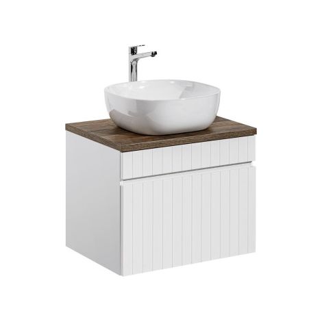 Ensemble meuble vasque à poser - 60 cm - Emblematic White - Livraison gratuite