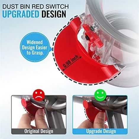 Poubelle AméLioréE pour Aspirateur Dyson V10 SV12, Grand Bac à PoussièRe de Remplacement pour Dyso BROSSE ET ACCESSOIRE D’ASPIRAT (1/4)