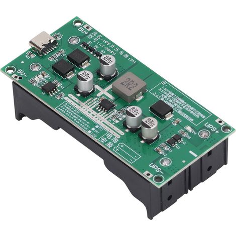 15W 3A Hochleistungs-USV-Akkulademodul mit Aufwärtsladefunktion für 18650 Lithium-Akkus, 12V 350mA (1/5)