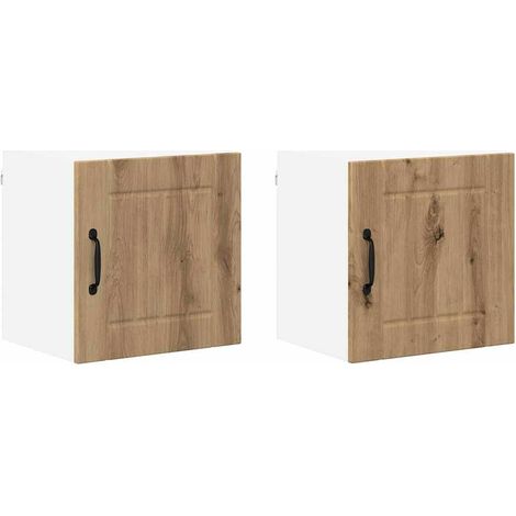 Meubles de Rangement,Armoire de cuisine 2 pcs Chêne artisanal 40 x 31 x 40 cm CFW331696 (1/5)