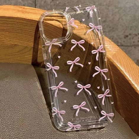 Coque de téléphone rose mignonne avec cœur et nœud pour iPhone 17, 16, 15, 14, 13, 12, 11 Pro Max, 13, 12 Mini, 17 Air, 16e, coque souple transparente antichoc T7765 pour iPhone 13 Pro (1/5)