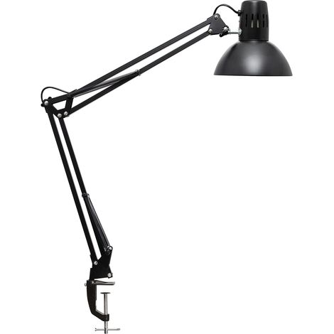 Maul MAULstudy 8230590 Lampada con morsetto Lampada a risparmio energetico E27 60 W Nero