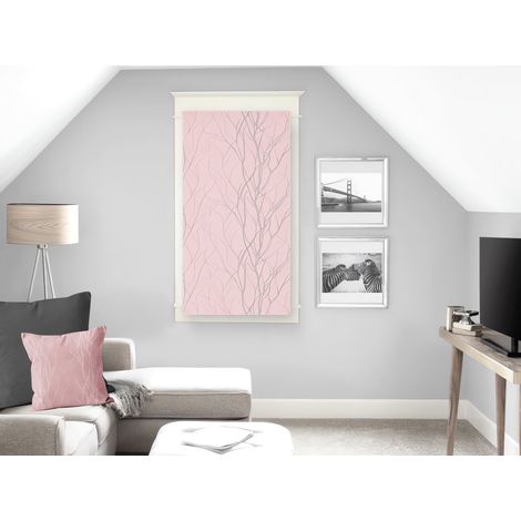 Brise bise 45x90 cm LIANE rose, par Soleil d'ocre
