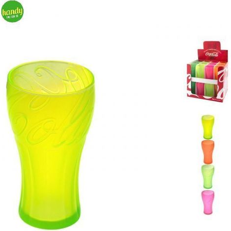 Bicchiere Coca-Cola Neon Pasabahce colori assortiti