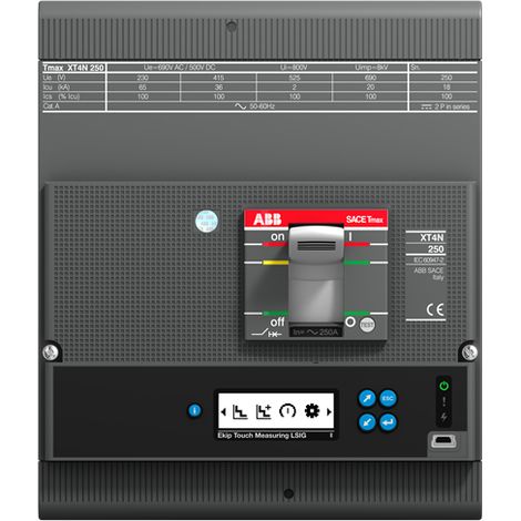 Disjoncteur XT4L 160 EKip E In 160A 4P F F 1SDA069639R1 ABB 069639 (1/3)