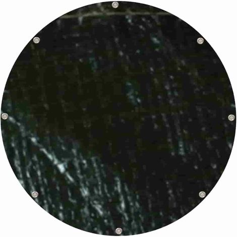Telo copertura rotondo, 210g/m², telo impermeabile, resistente allo strappo, telo verde, 4 metri (12,57m²) (1/5)